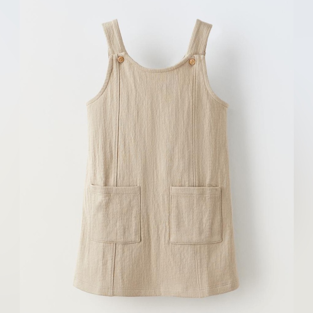 Zara Little girls Pinafore dress with pockets